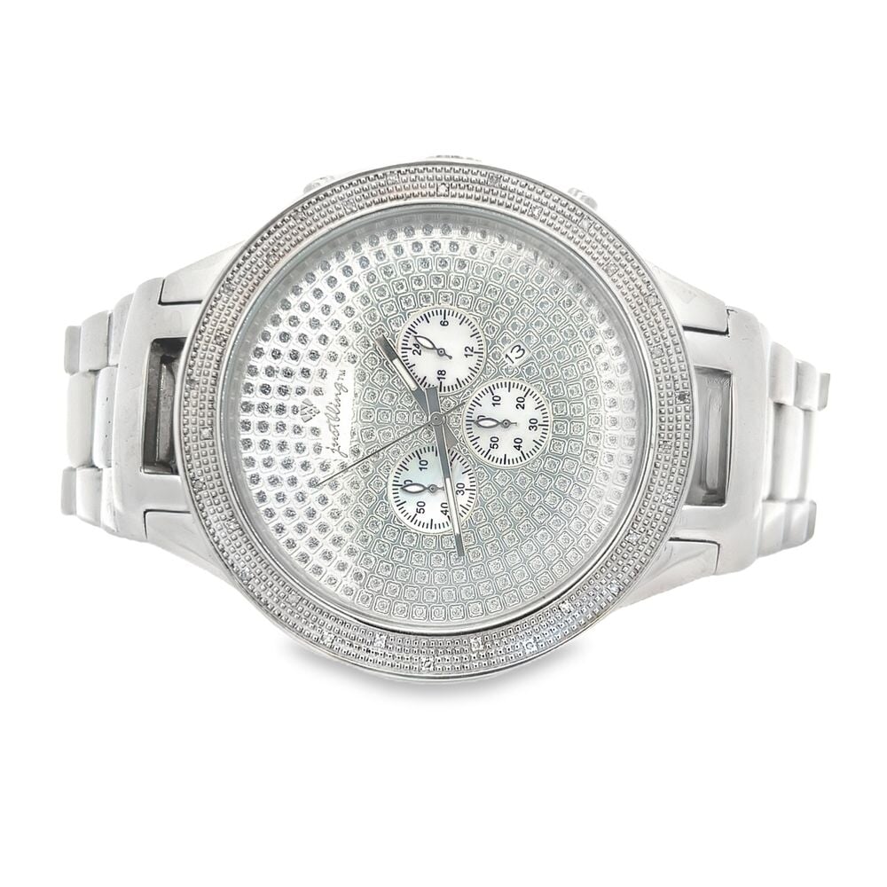 Big Face .30cttw Real Diamond Watch HipHopBling