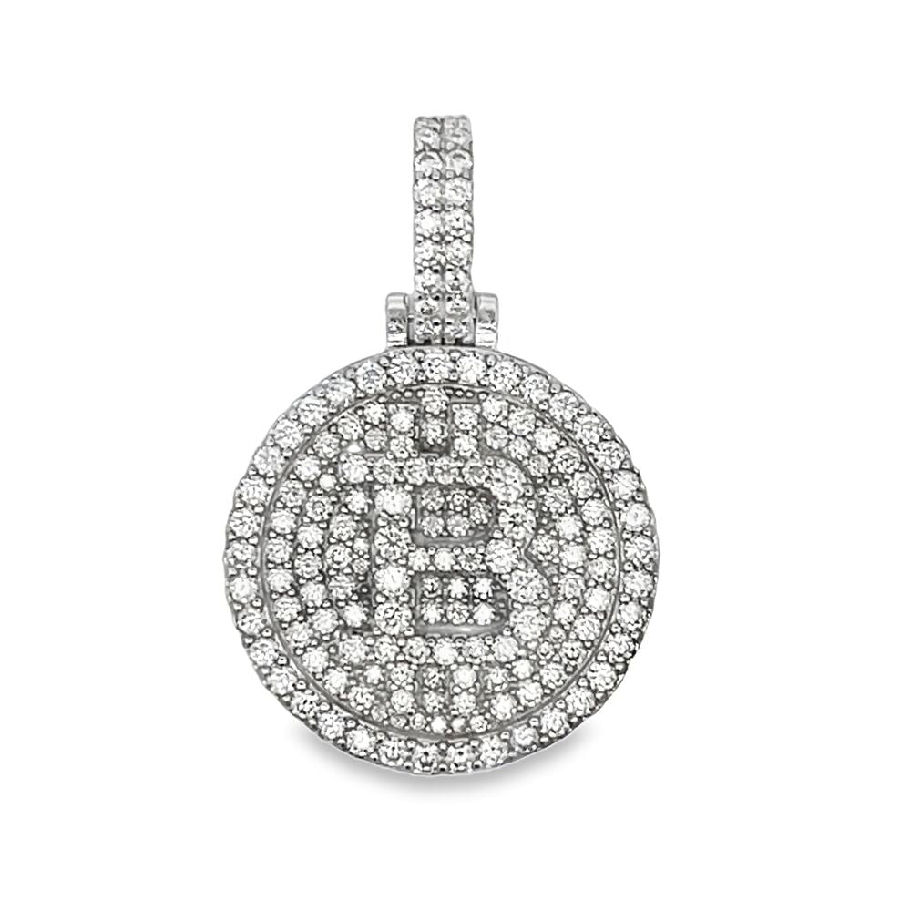 Bitcoin 2.75cttw VVS Moissanite Pendant .925 Sterling Silver HipHopBling