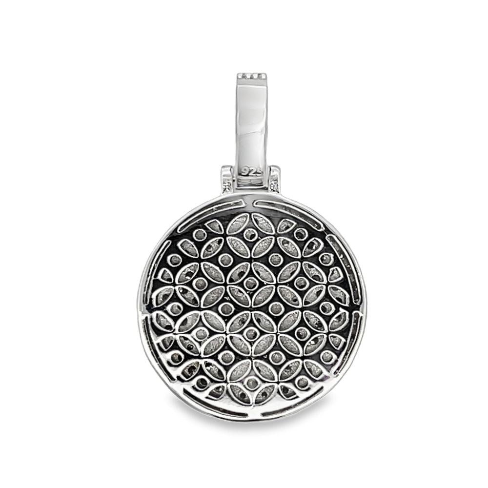 Bitcoin 2.75cttw VVS Moissanite Pendant .925 Sterling Silver HipHopBling