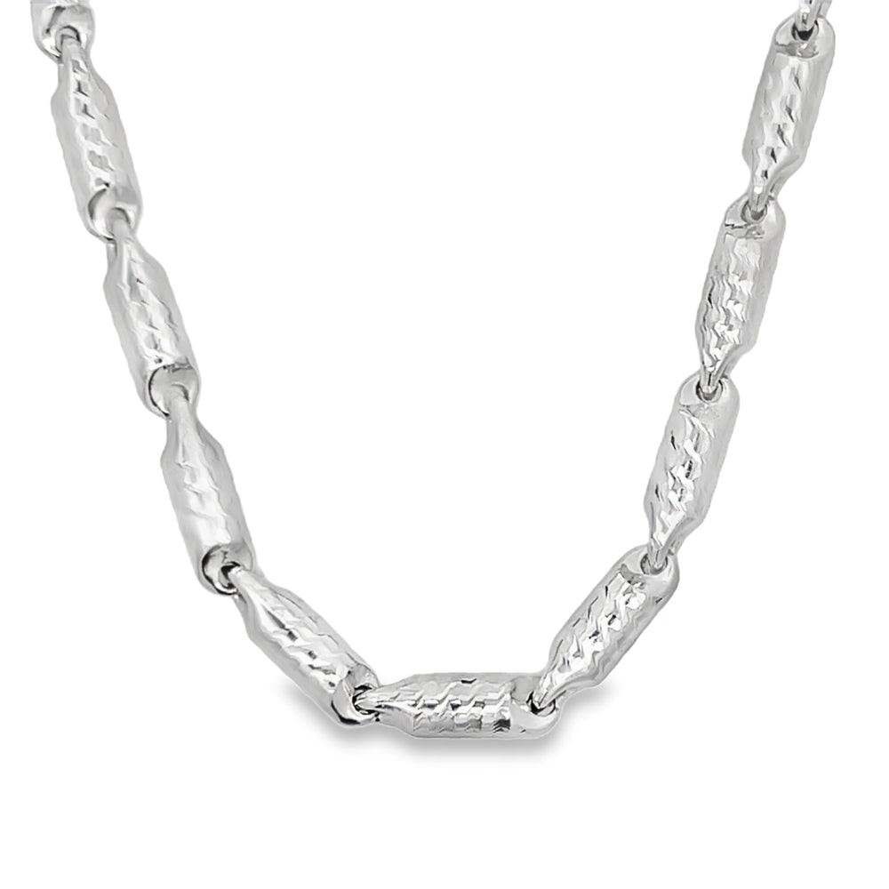 DC Bullet Link Chain .925 Sterling Silver HipHopBling