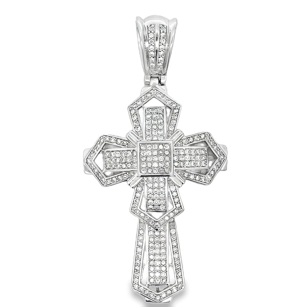 Emperor Cross CZ Iced Out Pendant HipHopBling