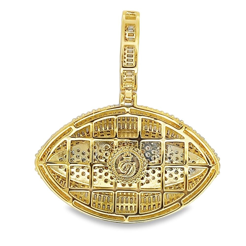 Evil Eye Baguette CZ Hip Hop Iced Out Pendant HipHopBling