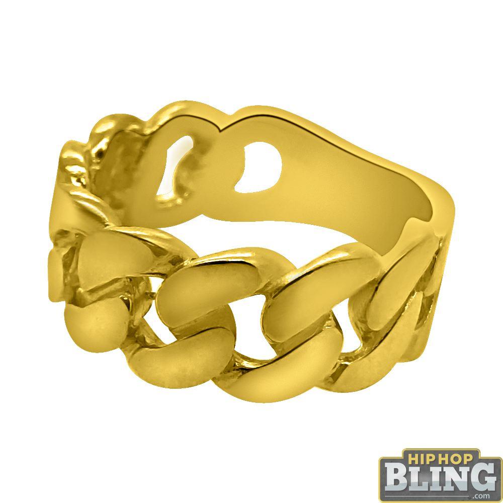 10K Gold Cuban Link Mens Ring HipHopBling   10k Gold Cuban Link Mens Ring Hiphopbling 857003 1200x1200 