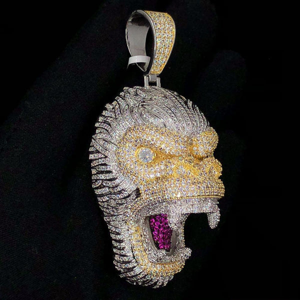 Iced out deals gorilla pendant