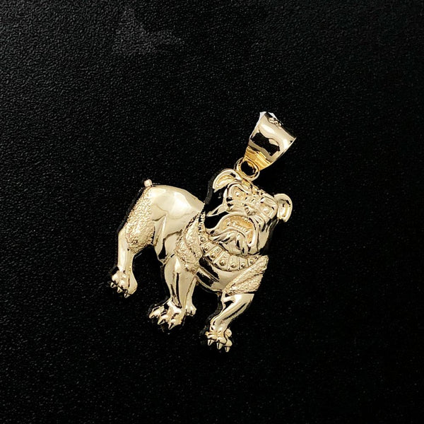 Popular 10K Gold Bulldog Pendant