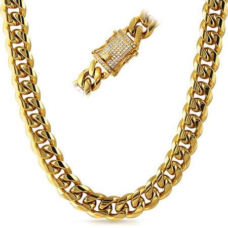 Real Diamonds Round Cuban Chain Lock, Weight: 20 T0 45 at Rs 85560