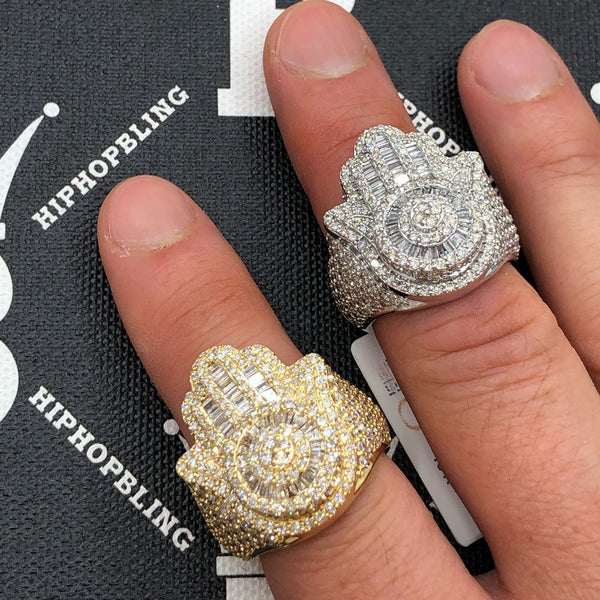 Hip hop sale diamond rings