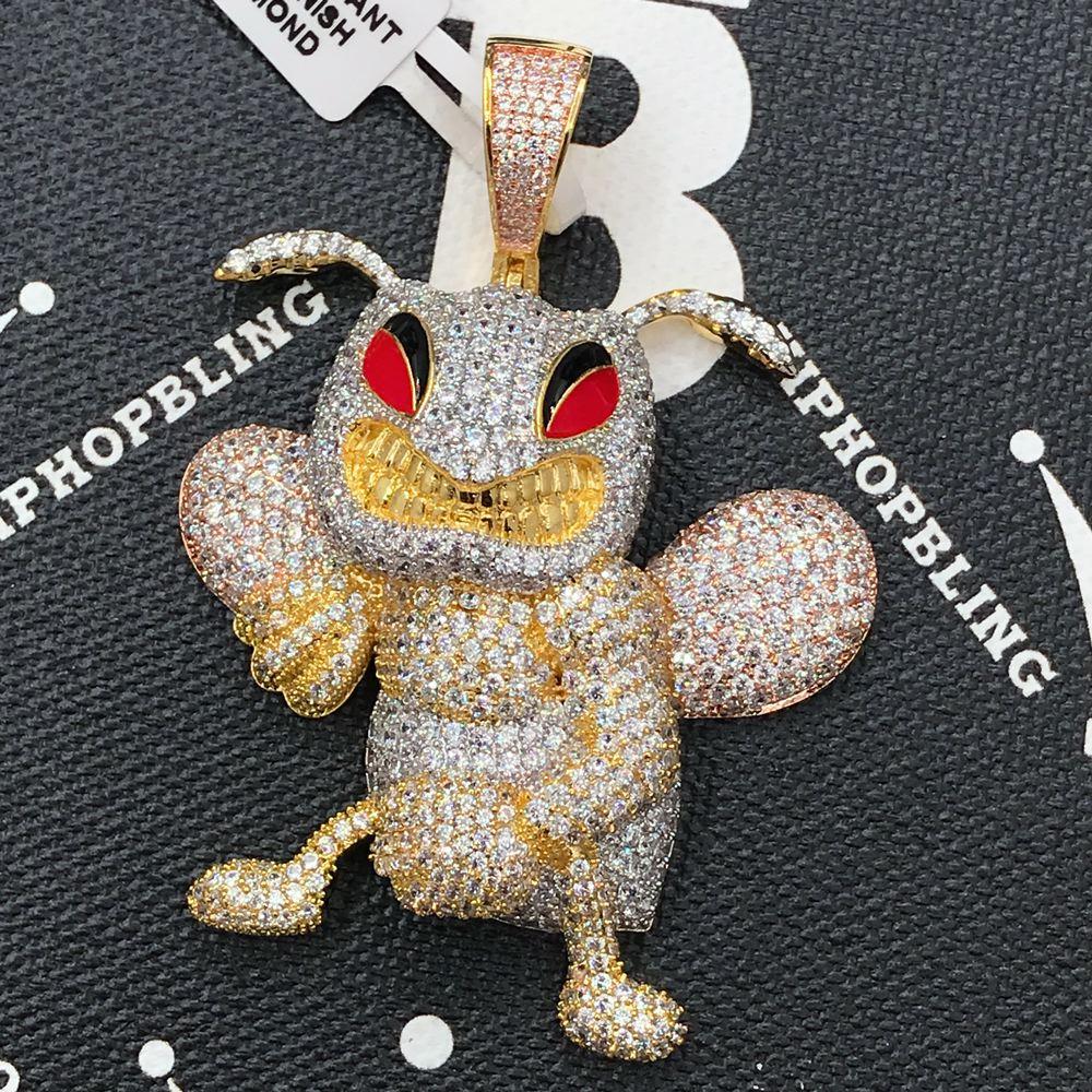 Killer Bee CZ Hip Hop Bling Bling Pendant HipHopBling