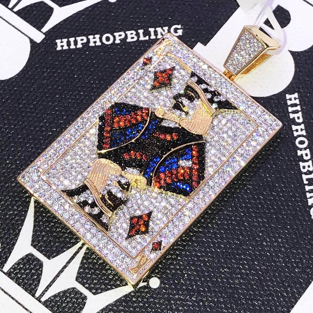 King of Diamonds CZ Hip Hop Bling Bling Pendant HipHopBling