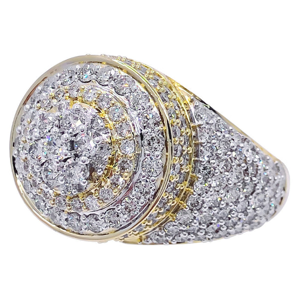 10k Yellow Gold Cluster Ring-Last Price shops Drop