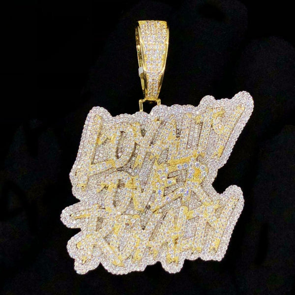 NEW! Loyalty Over Royalty Luxury Letter Pendant 2024