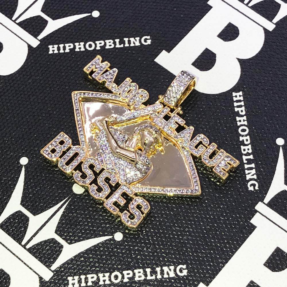 Major League Bosses CZ Hip Hop Bling Bling Pendant HipHopBling