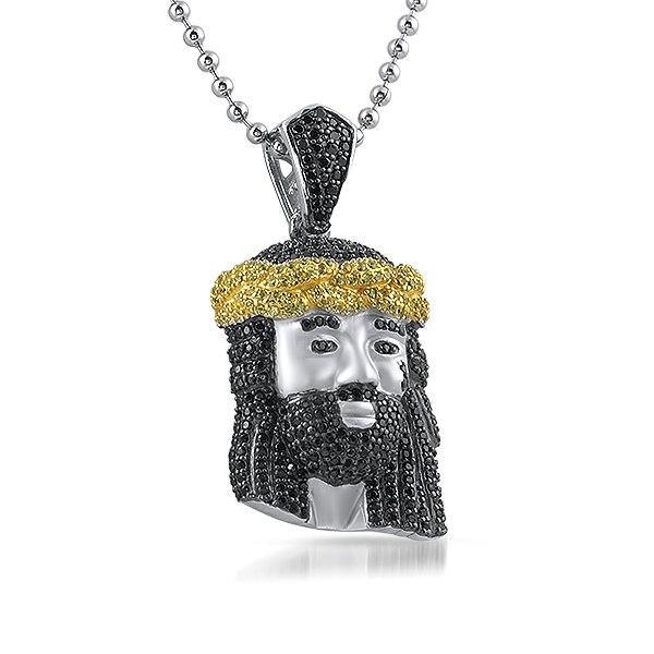 Mini Jesus Pendant Detailed .925 Sterling Silver – HipHopBling