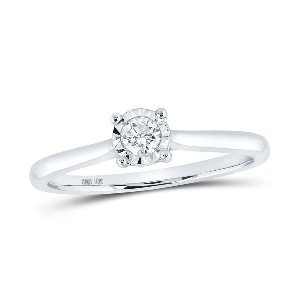 Miracle Solitaire Diamond Ring 10K Gold – HipHopBling