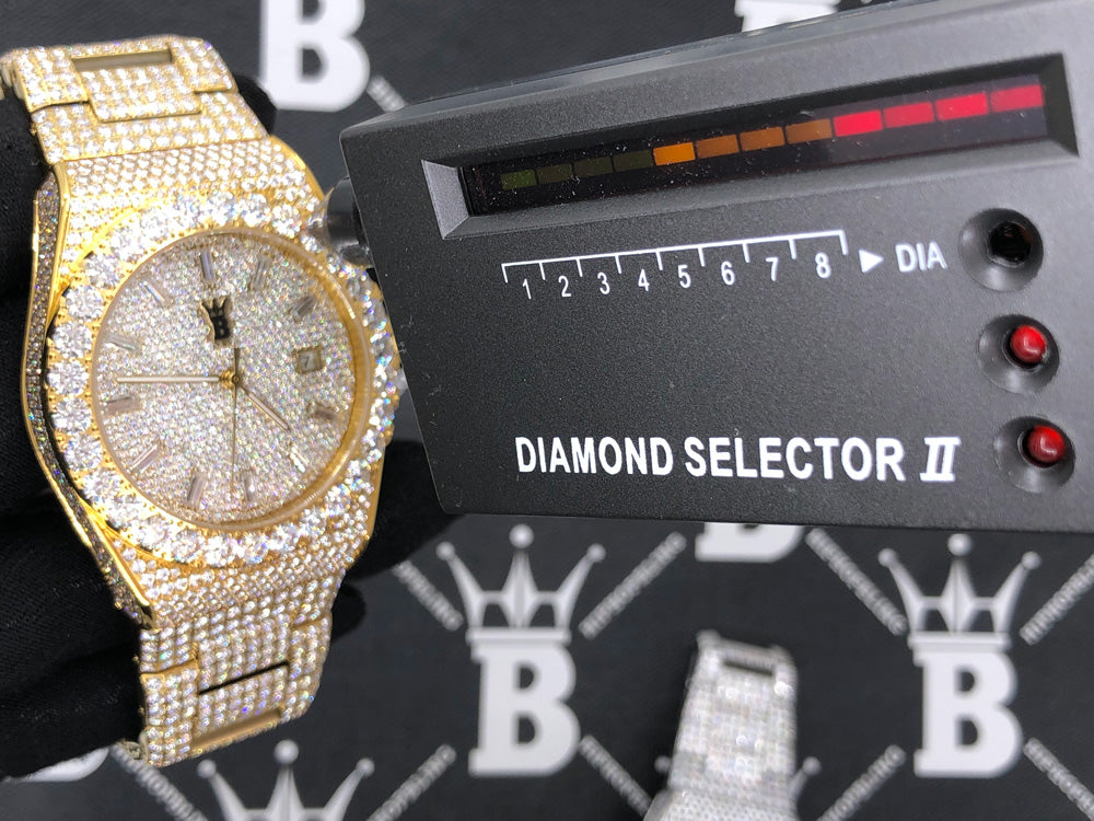 Luxury Trendy Hip Hop Bling Fully Iced Out sold Watch