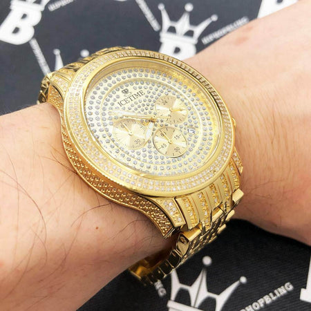 Crown Iced Out Hip Hop Bling Bustdown Watch – HipHopBling
